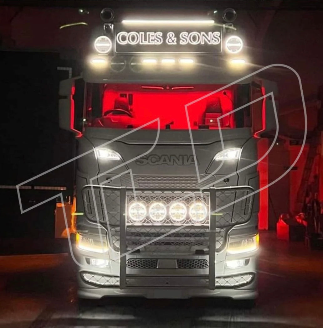 Scania next gen dual colour interior LED lights